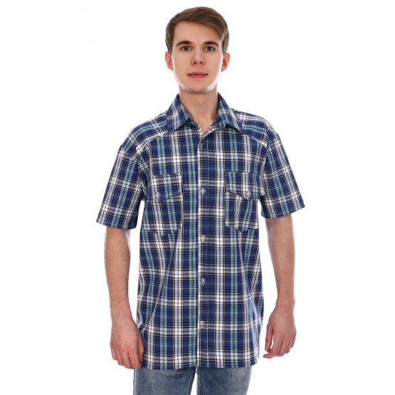 Рубашка мужская шотландка РШ-4